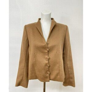 VIntage LANART Baby Alpaca Jacket Button-Up Long‎ Sleeve Lined Soft Blazer M